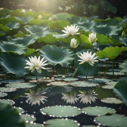 Premium White Lotus Flower Seeds – Sacred Aquatic Blooms