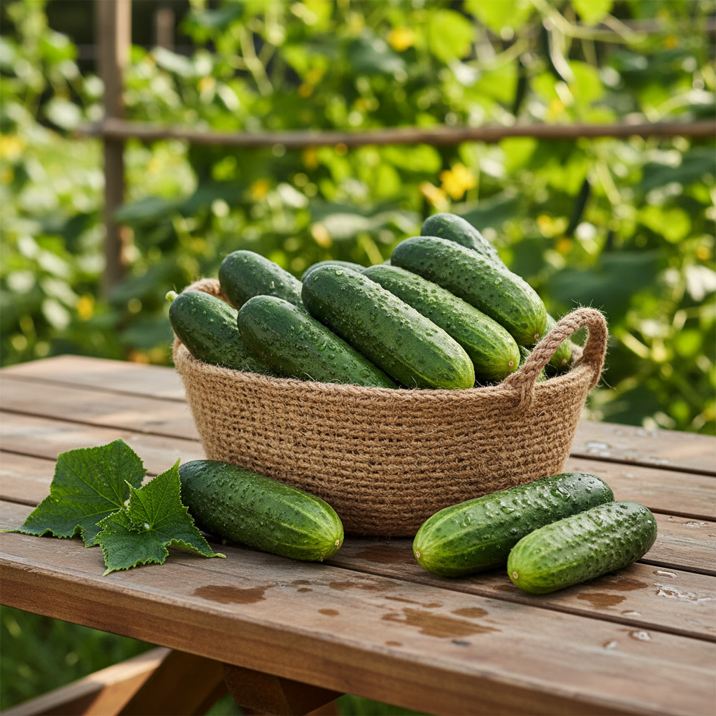 Cucumber Carmen F1 Hybrid Seeds – Premium Vegetable Seeds for Home Gardening