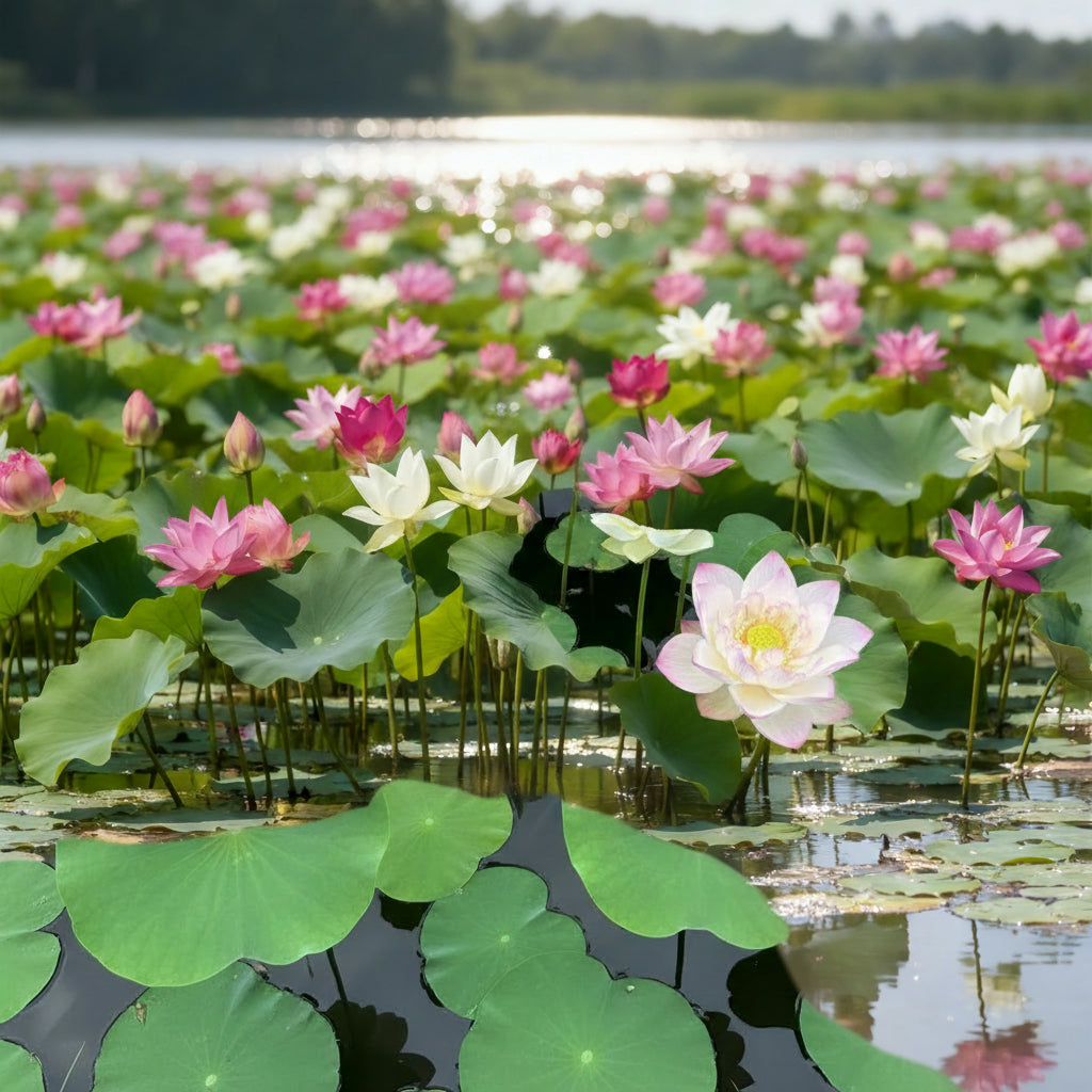 Lotus Mix Flower Seeds – All Mixed Colors Sacred Aquatic Blooms