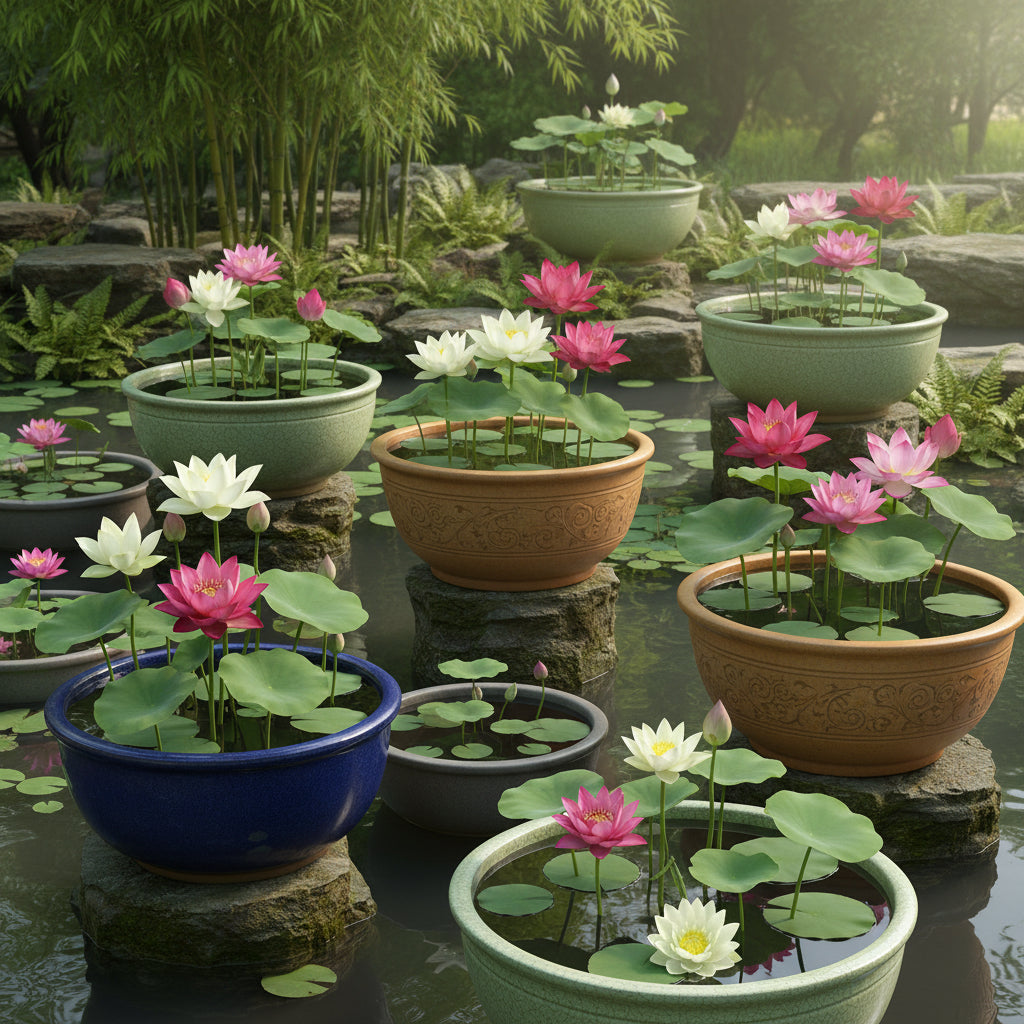 Mixed Bowl Lotus Seeds – Colorful Aquatic Blooms for Water Gardens