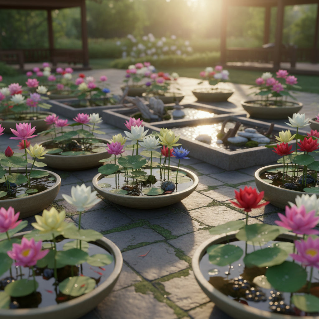 Mixed Bowl Lotus Seeds – Colorful Aquatic Blooms for Water Gardens