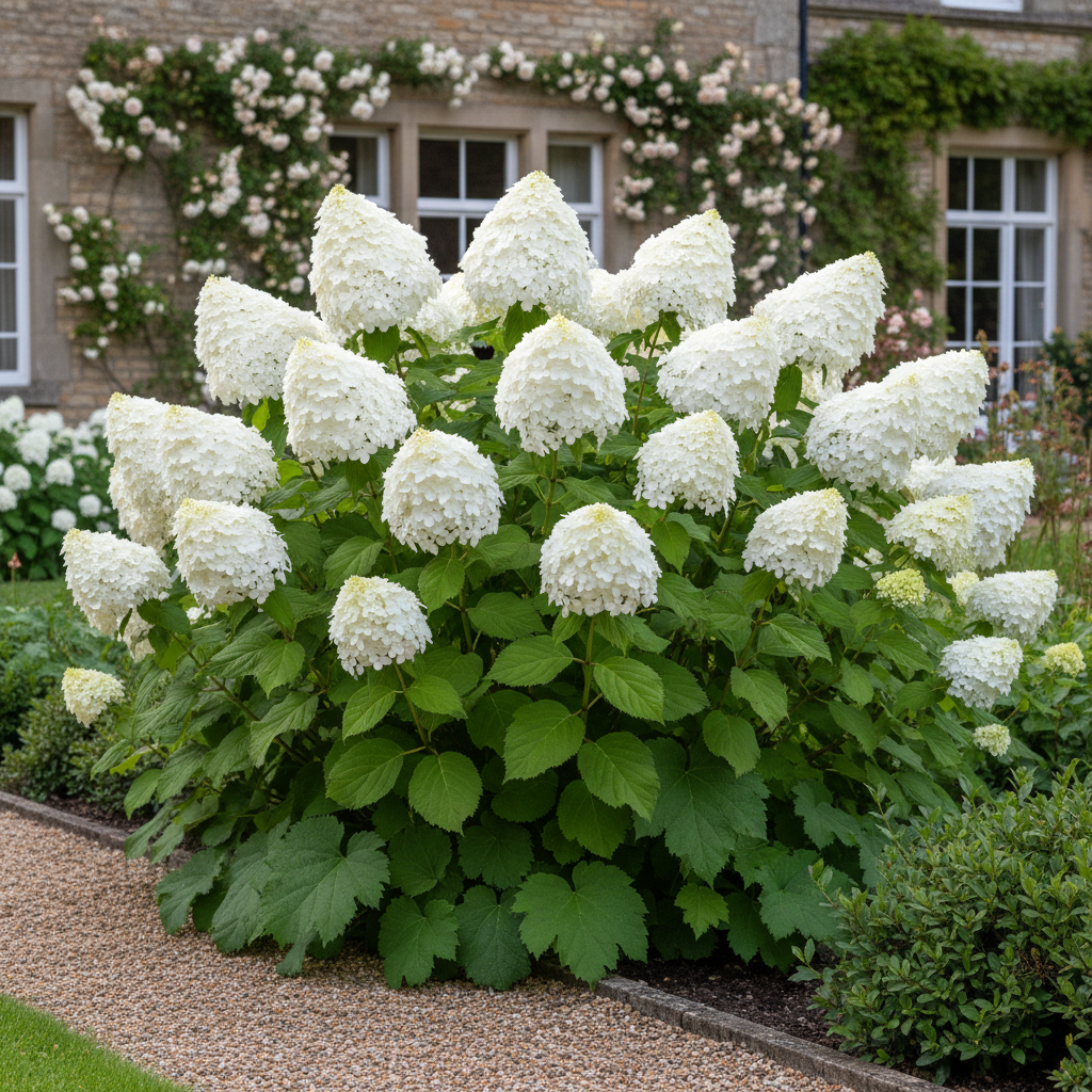 Snow Queen Hydrangea Seeds – Elegant White Blooms & Stunning Fall Foliage