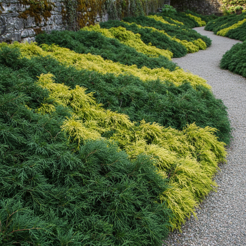 spreading-evergreen-shrub-with-soft-feathery-foliage-hardy-ornamental-perennial-for-gardens