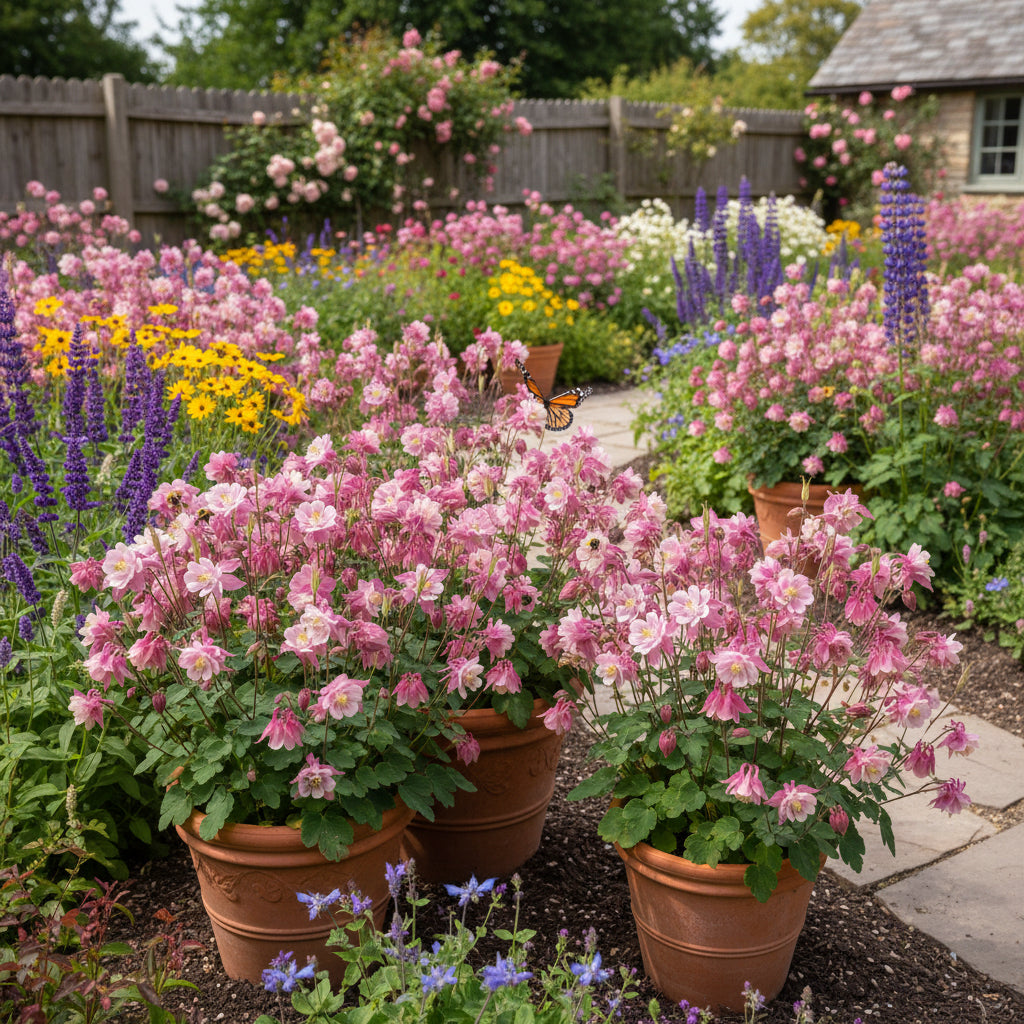 Pink Petticoat Columbine Seeds – Hardy Perennial Flower