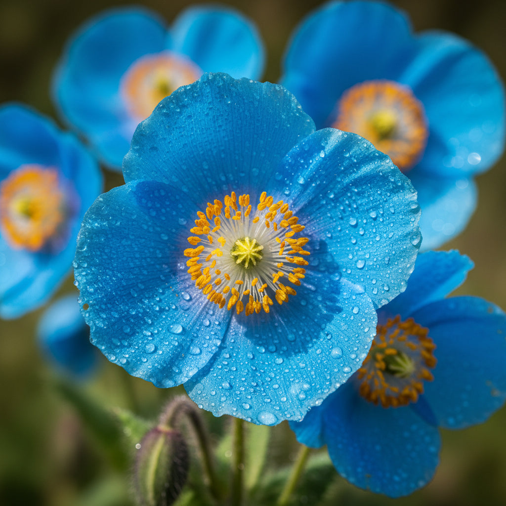 Himalayan Blue Poppy Seeds (Meconopsis betonicifolia) – Exotic Vivid Blue Perennial Flowers