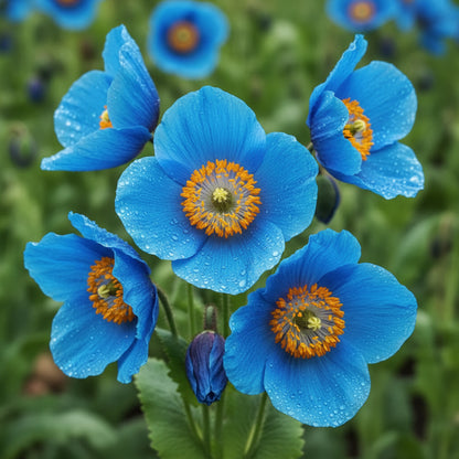 Himalayan Blue Poppy Seeds (Meconopsis betonicifolia) – Exotic Vivid Blue Perennial Flowers