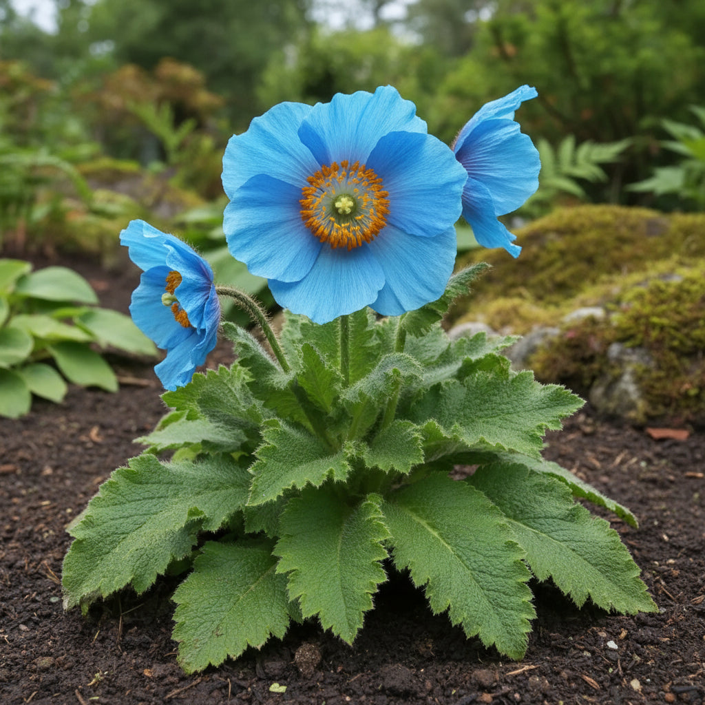Himalayan Blue Poppy Seeds (Meconopsis betonicifolia) – Exotic Vivid Blue Perennial Flowers