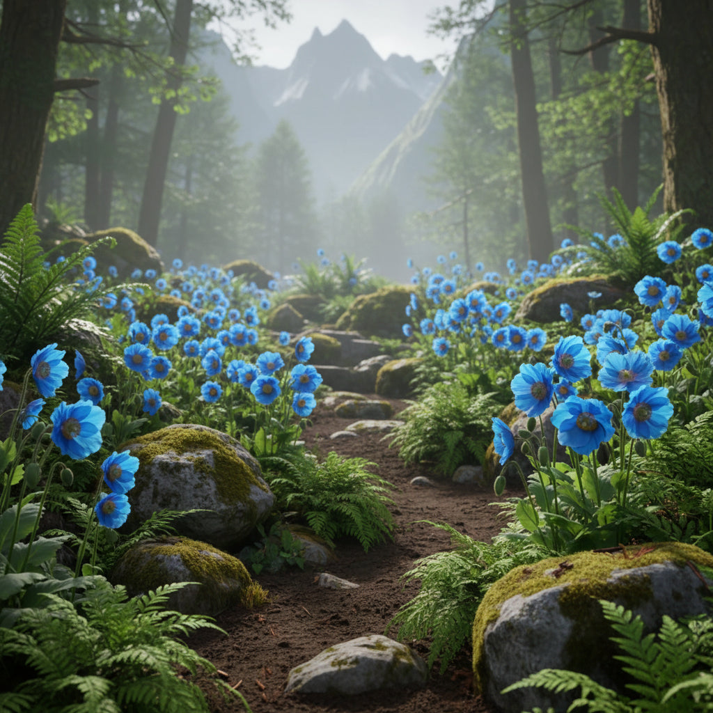 himalayan-blue-poppy-seeds-meconopsis-betonicifolia-exotic-vivid-blue-perennial-flowers