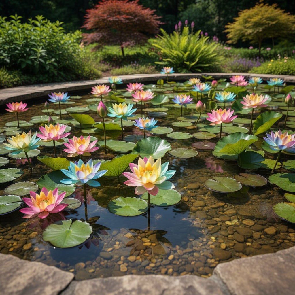 Rainbow Bowl Lotus Aquatic Flower Seeds