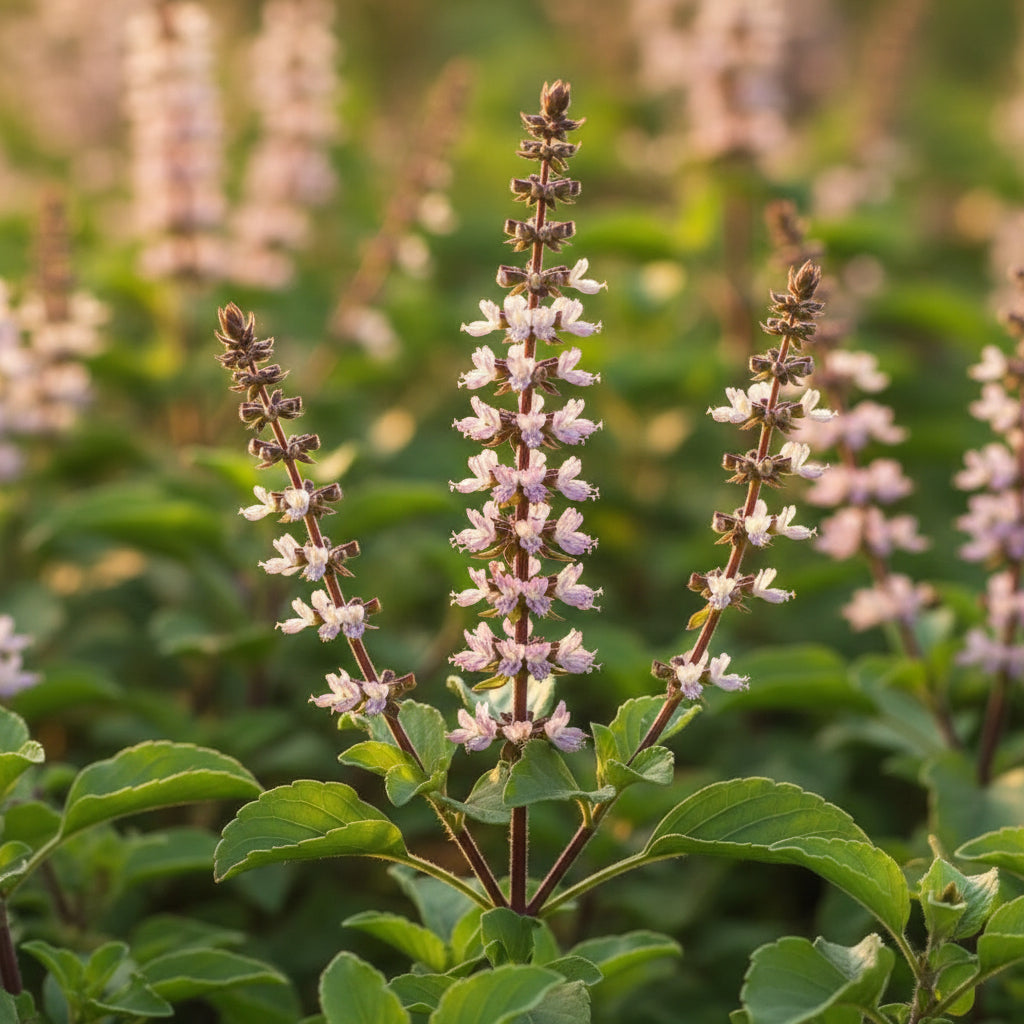 Rama Tulsi Seeds – Organic Holy Basil for Home Garden & Medicinal Use