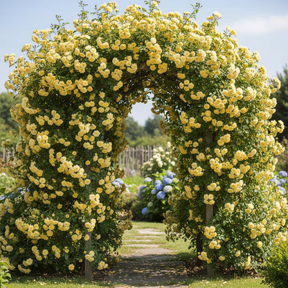 Rosa Banksiae Flower Seeds – Lady Banks Yellow Climbing Rose Seeds