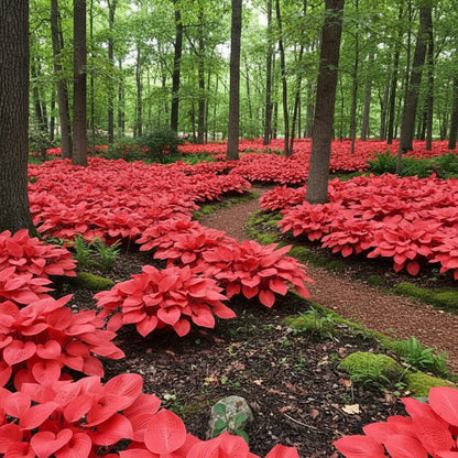 Red Hosta Seeds – Shade Loving Ornamental Perennial Plant