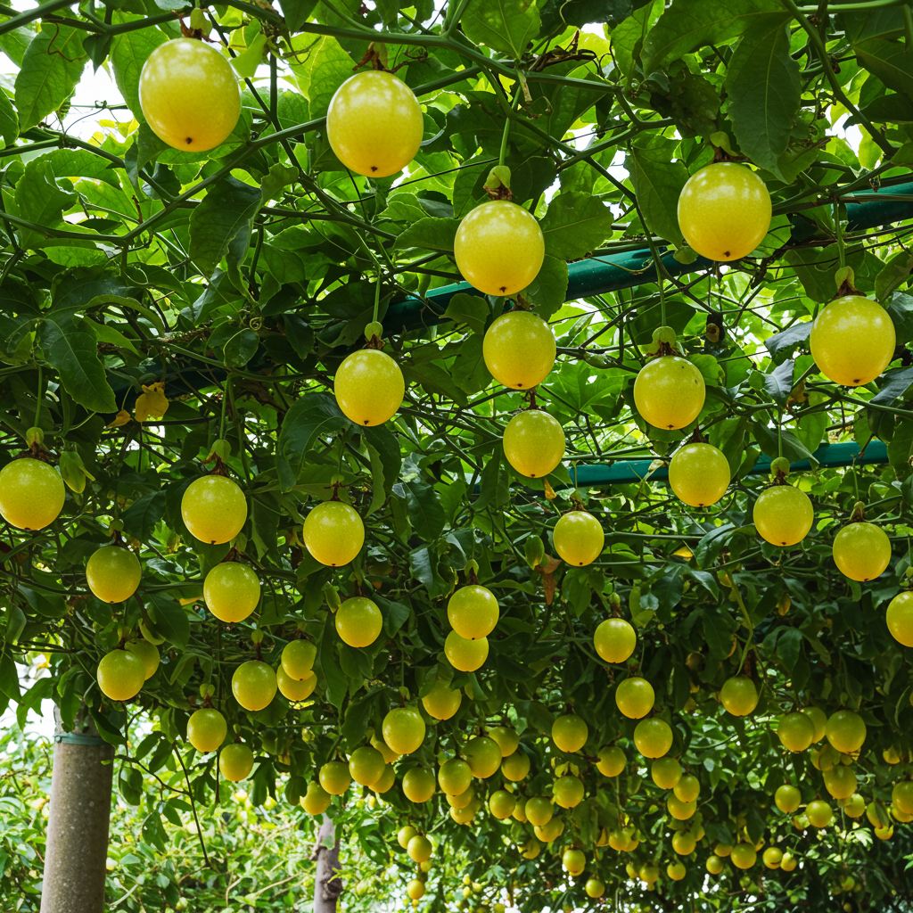 Yellow Passion Fruit (Passiflora edulis flavicarpa) Vine Seeds