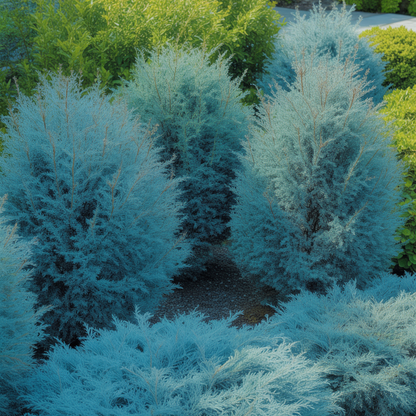 Silvery Blue Foliage Upright Evergreen Shrub Seeds
