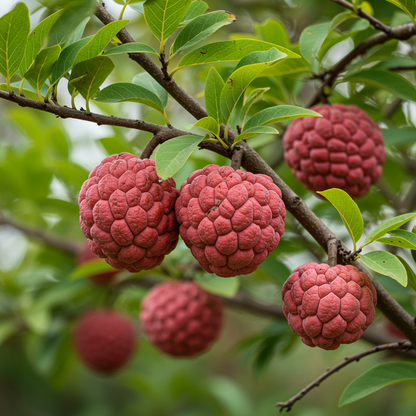 Premium Red Custard Apple Seeds – Exotic Sweet Tropical Fruit Seeds