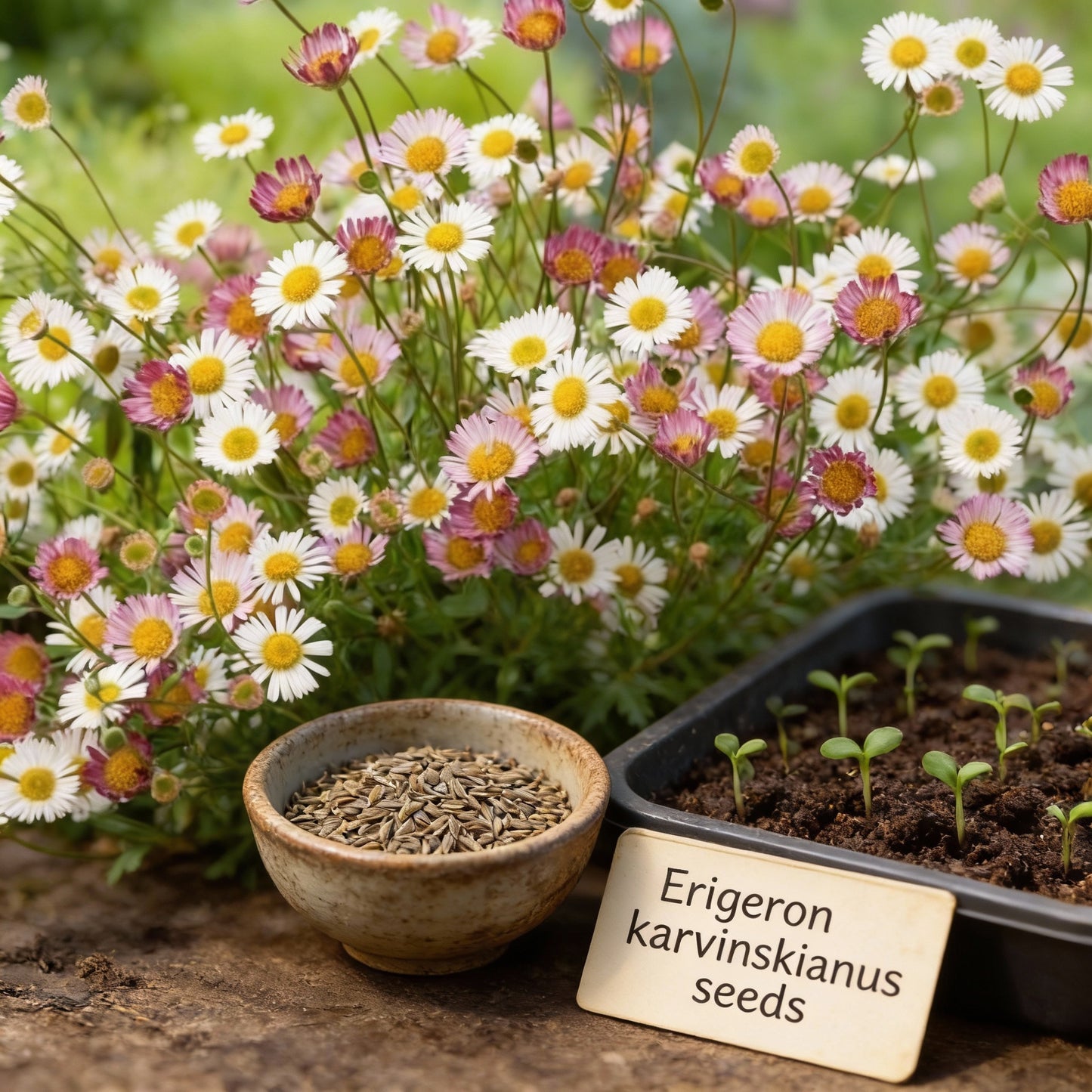 Erigeron Karvinskianus Seeds – Perennial Daisy Ground Cover Flower