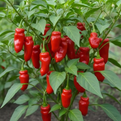 Peter Pepper Red Hot Pepper Seeds – Unique Heirloom Chili for Home Gardening