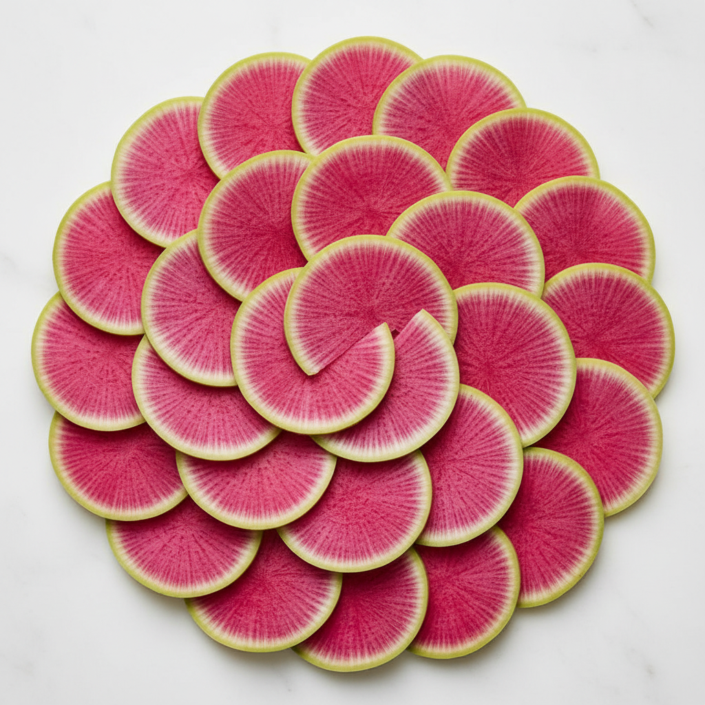 Watermelon Radish Seeds – Heirloom Non-GMO Radish Seeds for Home Gardening