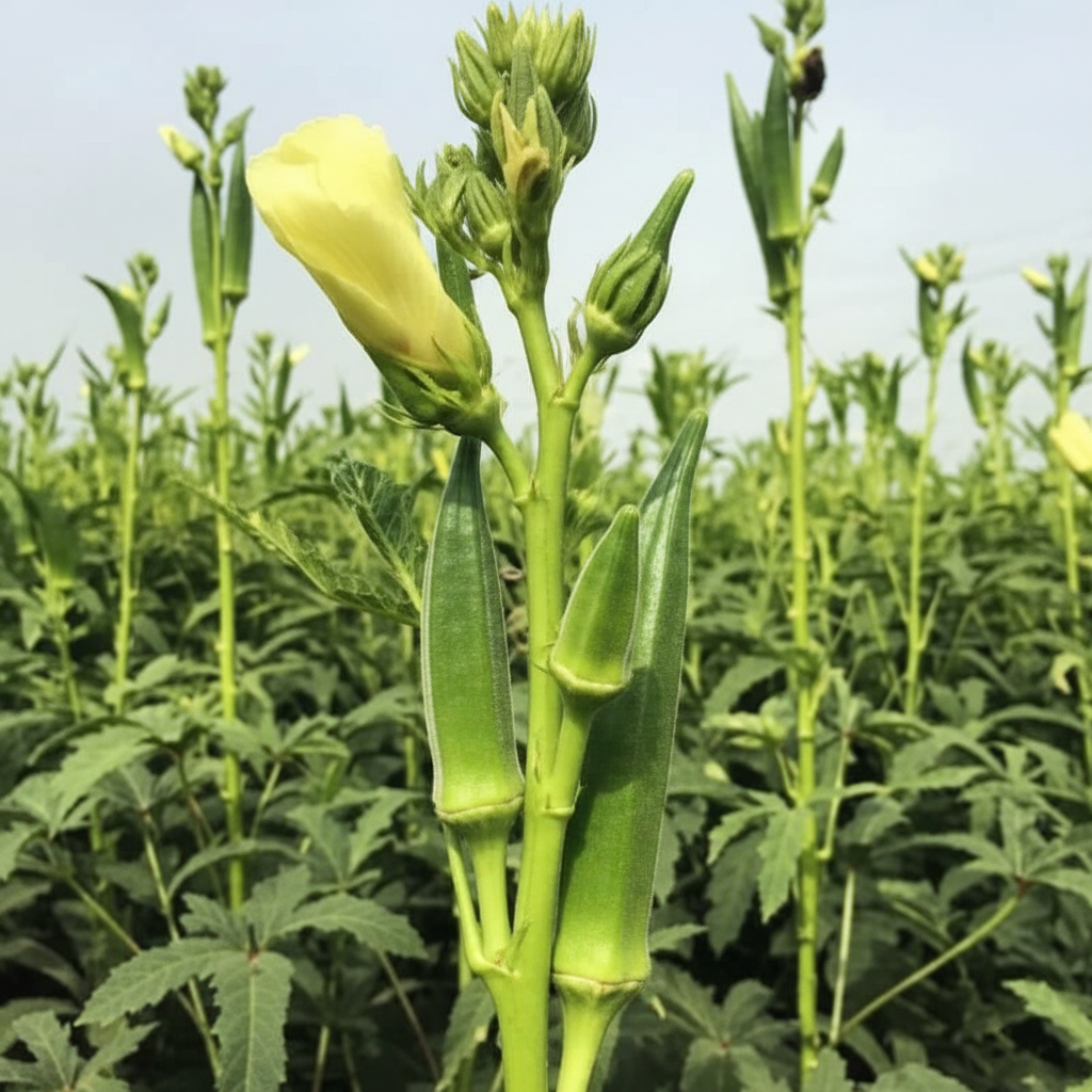 Okra Heirloom Mix Seeds for Planting & Gardening – Premium Quality Non-GMO Varieties