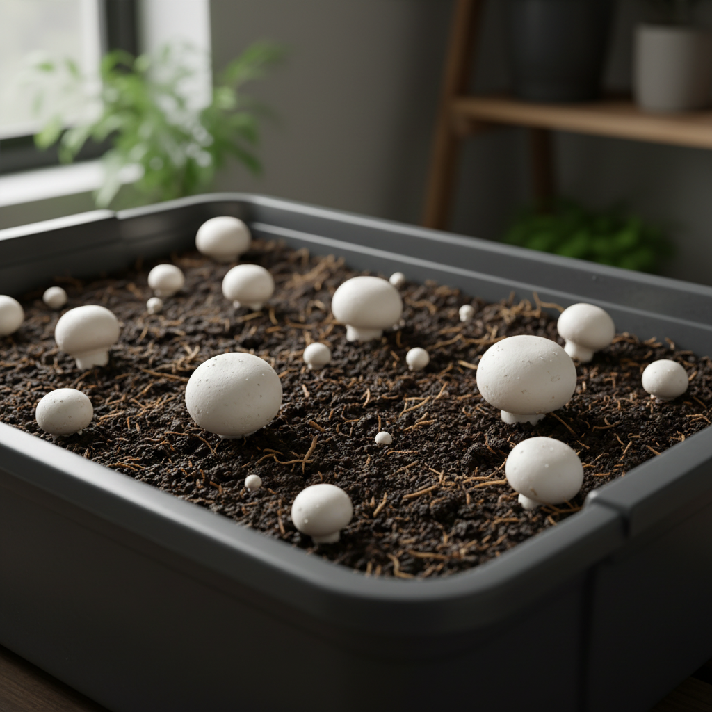 White Mushroom Seeds – Easy Planting Vegetable Seeds for Home Growing