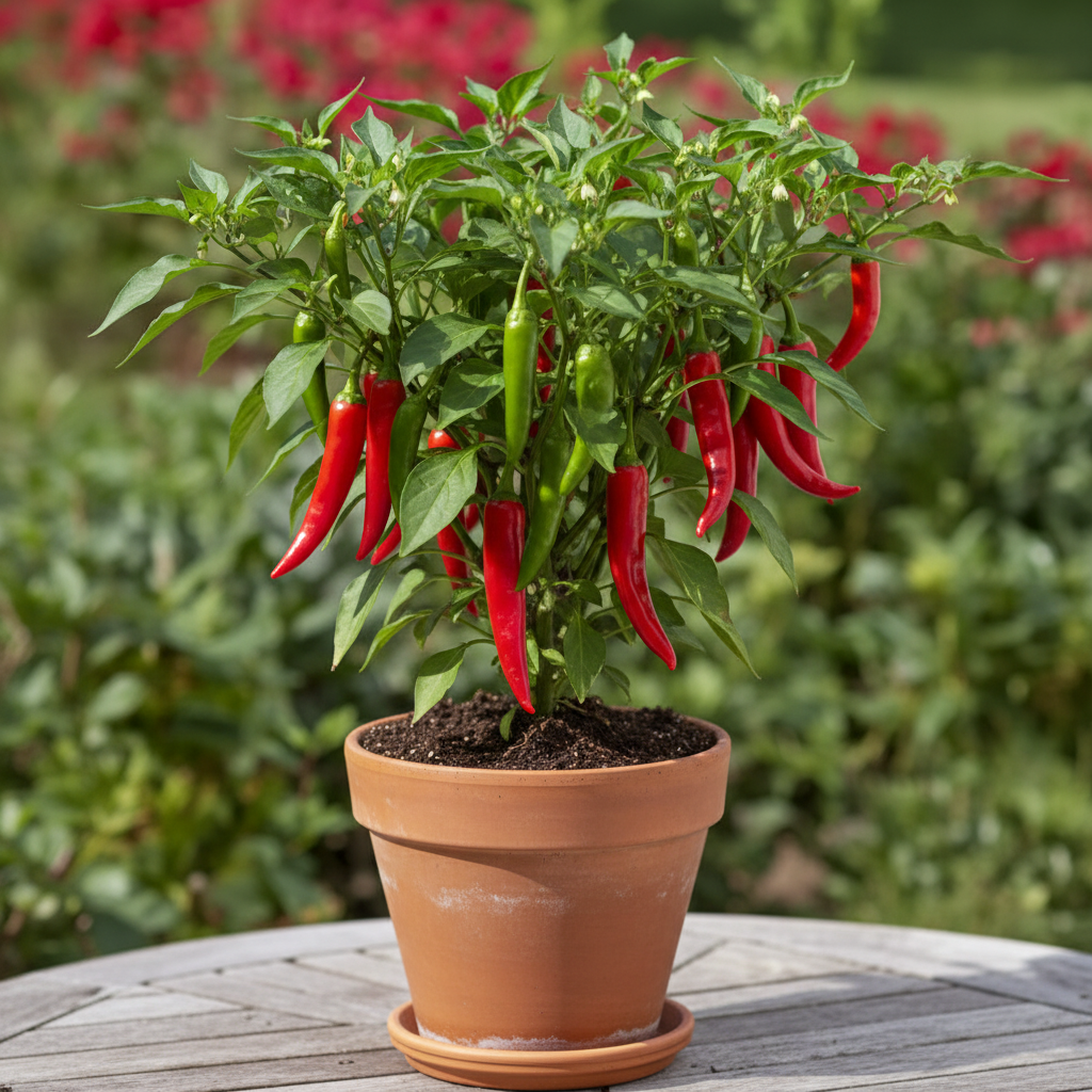 Peter Pepper Red Hot Pepper Seeds – Unique Heirloom Chili for Home Gardening