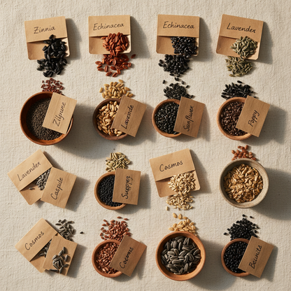 All-in-One Flower Seed Bank – 16 Seed Varieties