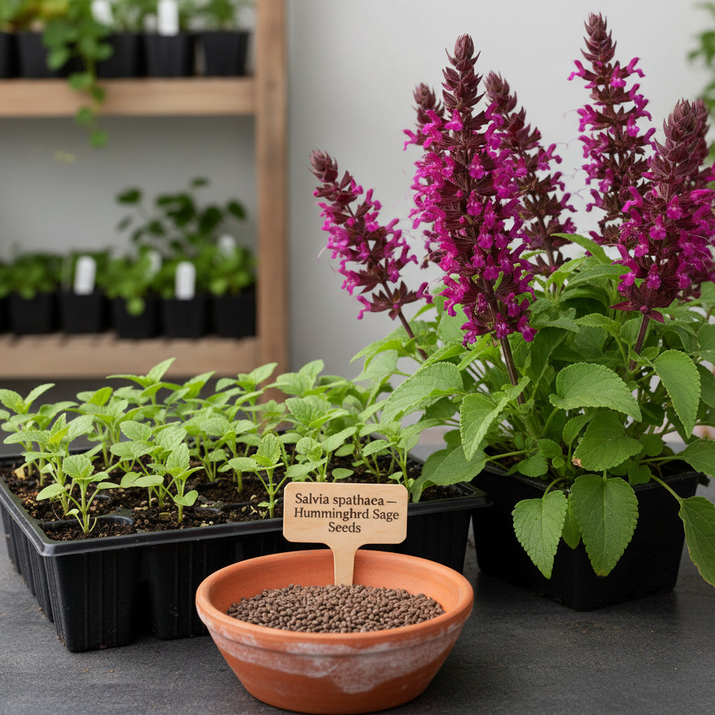 Salvia spathacea Seeds – Hummingbird Sage Fragrant Perennial Flower Seeds