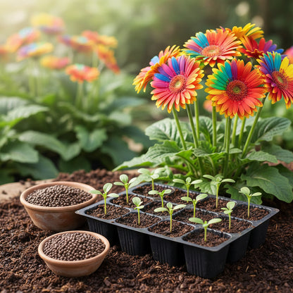 Rainbow Gerberas Exotic Flower Seeds