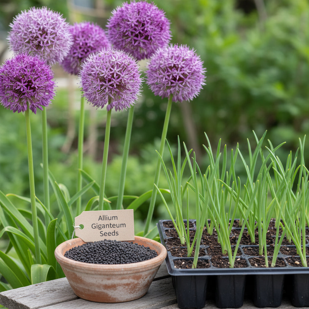 Mix Giant Allium Giganteum Flower Seeds – Stunning Perennial Blooms