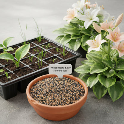 Mixed Hosta Lily Flower Seeds – Perennial Shade-Loving Ground Cover