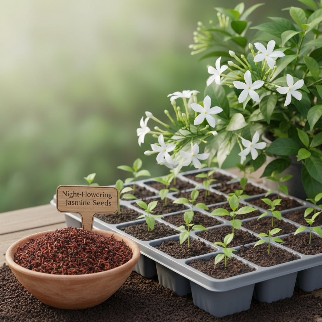 Night Flowering Jasmine Seeds (Cestrum nocturnum) – Raat Rani Fragrant Flower Seeds