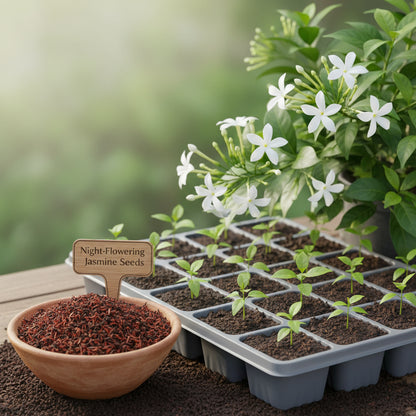 Night Flowering Jasmine Seeds (Cestrum nocturnum) – Raat Rani Fragrant Flower Seeds