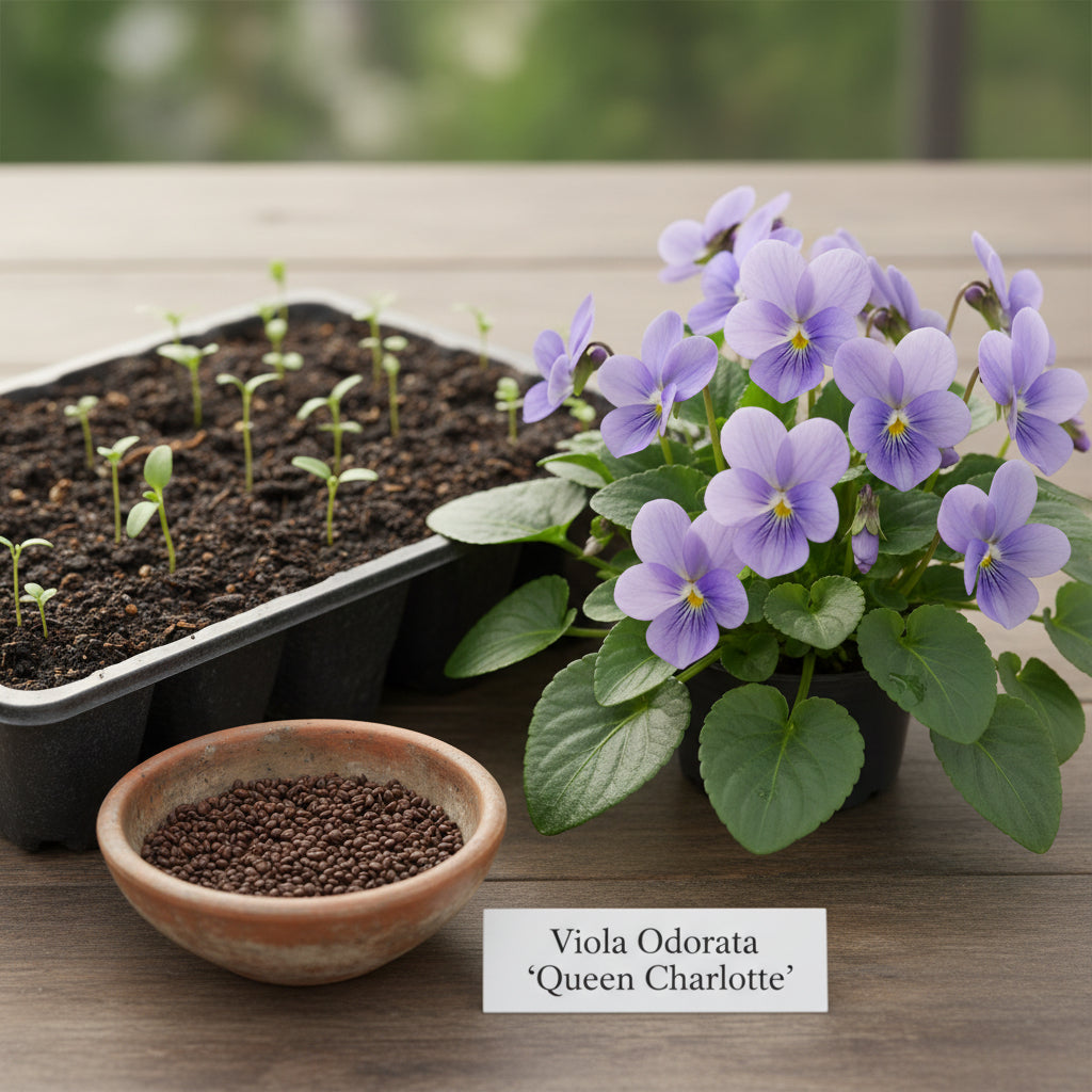 Viola Odorata ‘Queen Charlotte’ Seeds – Sweet Violet Fragrant Perennial Flowers