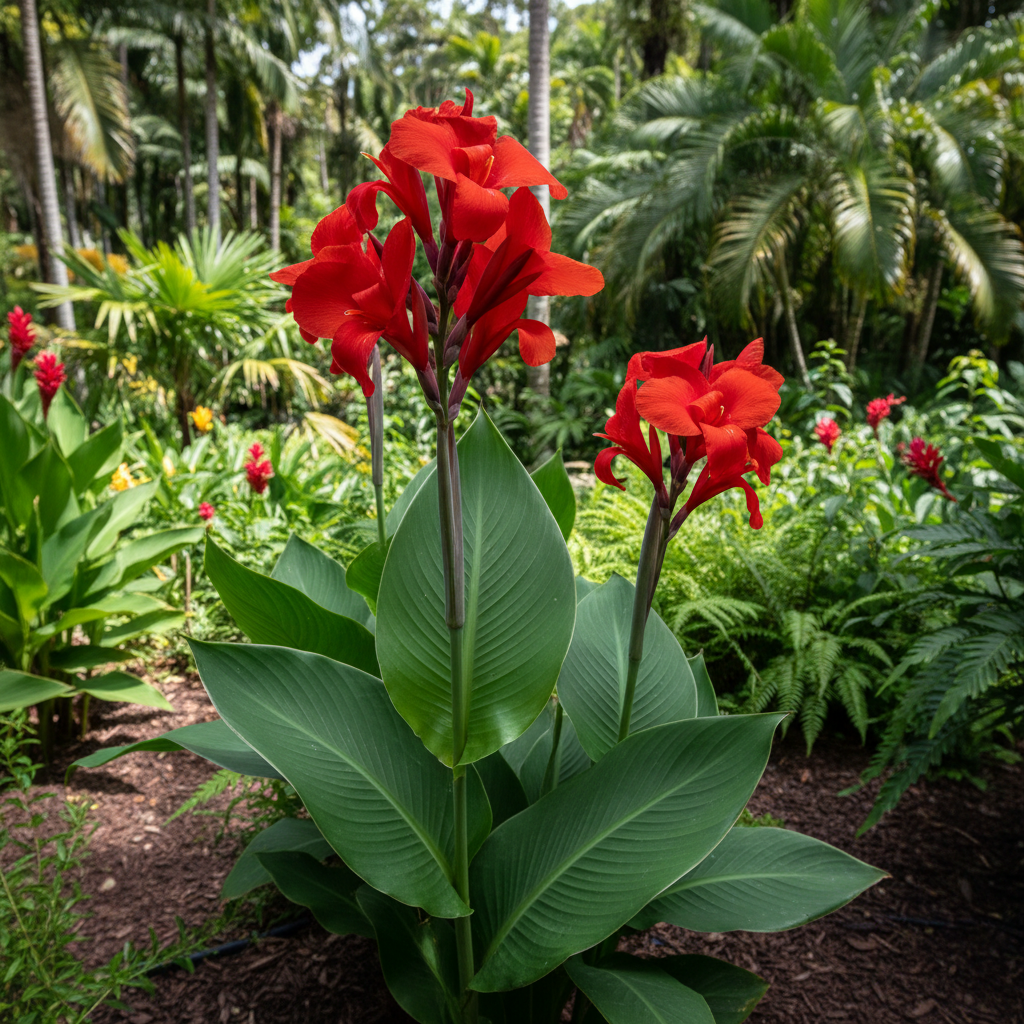 Canna Lily ‘The President’ Red Flower Bulbs