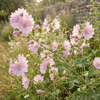 Mallow Musk Flower Seeds – Fragrant Perennial Wildflower for Elegant Garden Blooms