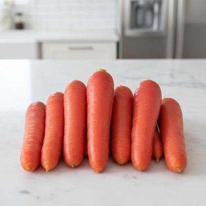 Carrot Ruby Prince F1 Seeds – Sweet, Crisp Red Carrots for Home Gardening