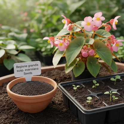 Begonia Grandis subsp. Evansiana Seeds – Elegant Shade-Loving Perennial