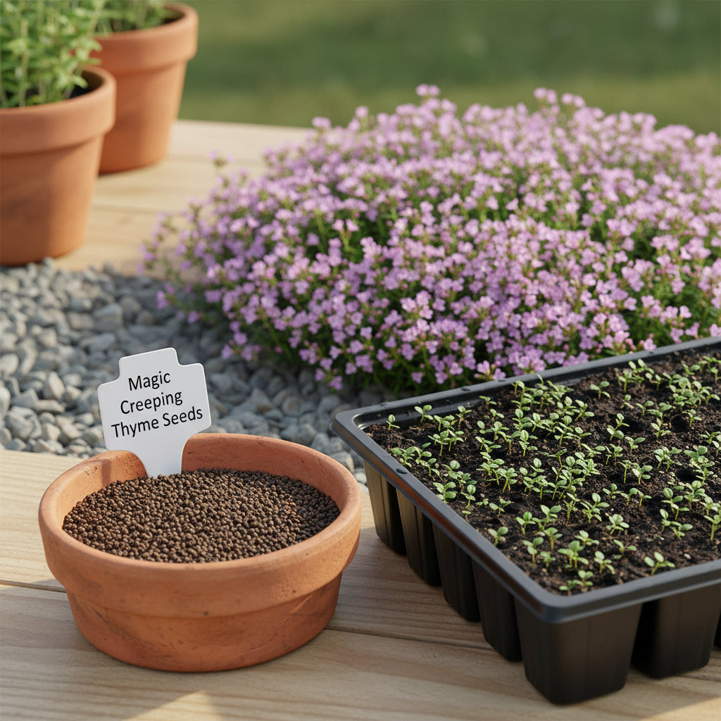 Magic Creeping Thyme Seeds – Dwarf Ground Cover Flower Seeds