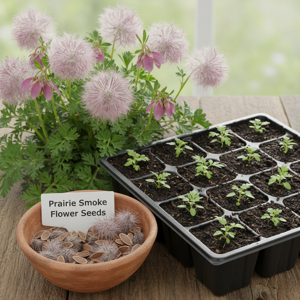 Prairie Flower Seeds (Prairie Smoke) – Fragrant Perennial Wildflower