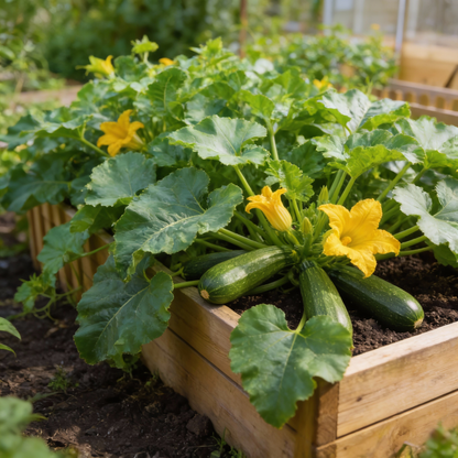 Courgette Piccolo Seeds – Compact High-Yield Zucchini Vegetable Seeds for Home Gardens