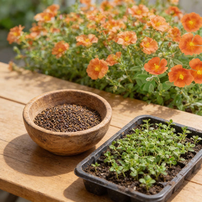 Orange Creeping Thyme Seeds – Fragrant Perennial Ground Cover Plant