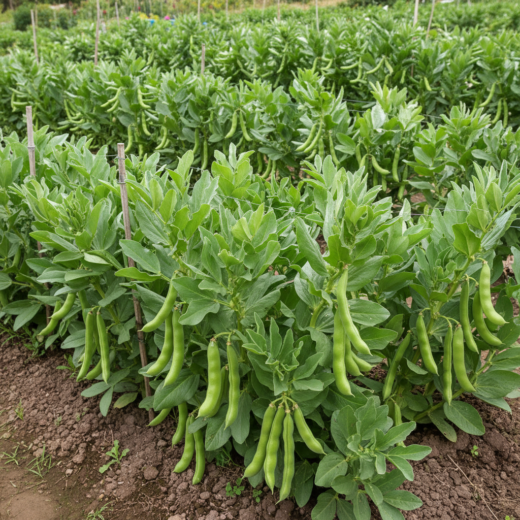 Organic Broad Bean Seeds Aquadulce Claudia – Premium Heirloom Beans for Home Gardening