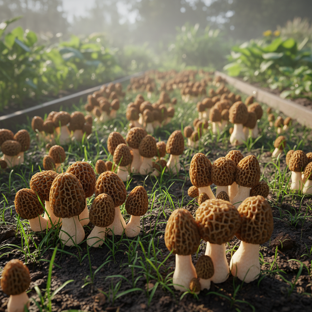 Morchella Esculenta Mycelium – Morel Mushroom Culture | 100 pcs