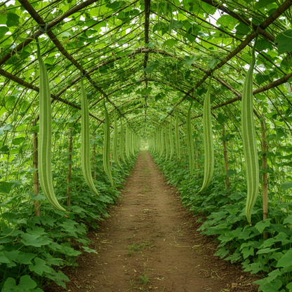 Green Snake Gourd Vegetable Seeds – Premium Snake Gourd Seeds for Planting