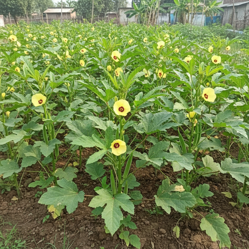 Simpson Okra Seeds – High-Yield Hardy Vegetable Seeds for Home Gardening