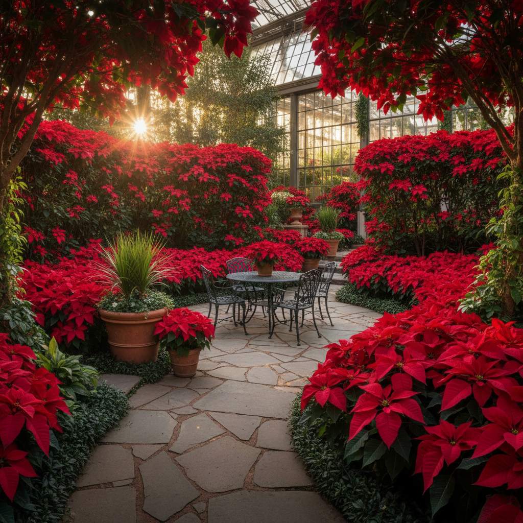 Poinsettia Seeds – Christmas Star Perennial Ornamental Plant