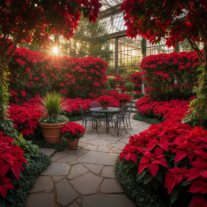 Poinsettia Seeds – Christmas Star Perennial Ornamental Plant