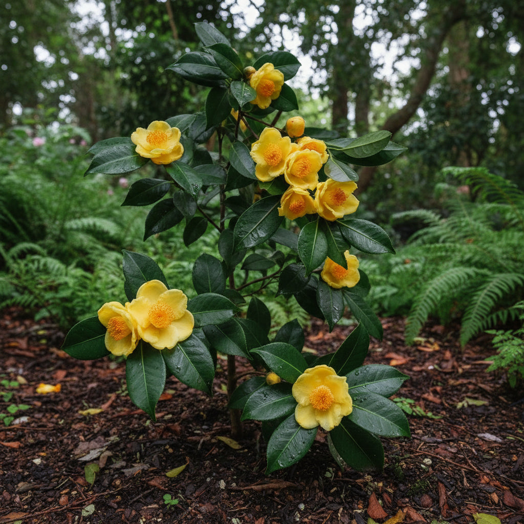 Golden Camellia Seeds — Yellow Camellia Flower Seeds (Camellia japonica)