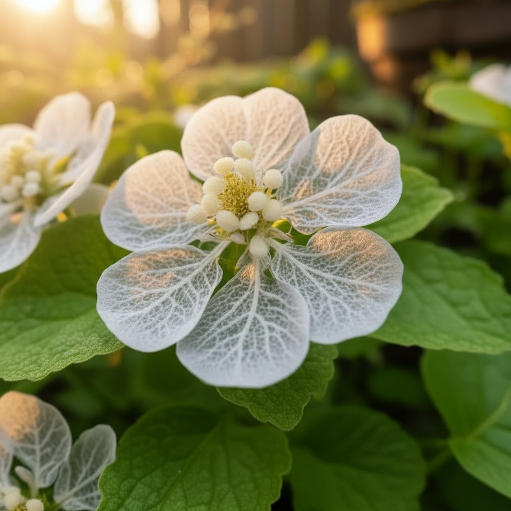 Skeleton Flower Seeds – Diphylleia grayi (Transparent “Glass-Petal” Shade Flower)